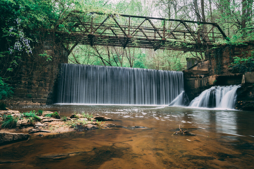 Houston Mill Dam & Bridge Ruins Hahn Woods Emory Univers… Flickr