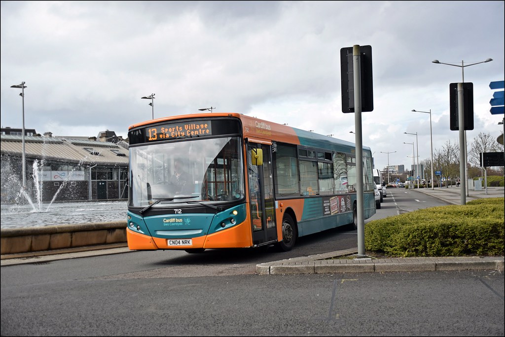 Cardiff Bus CN04NRK 712 Seen in Cardiff Bay March 2018 Flickr