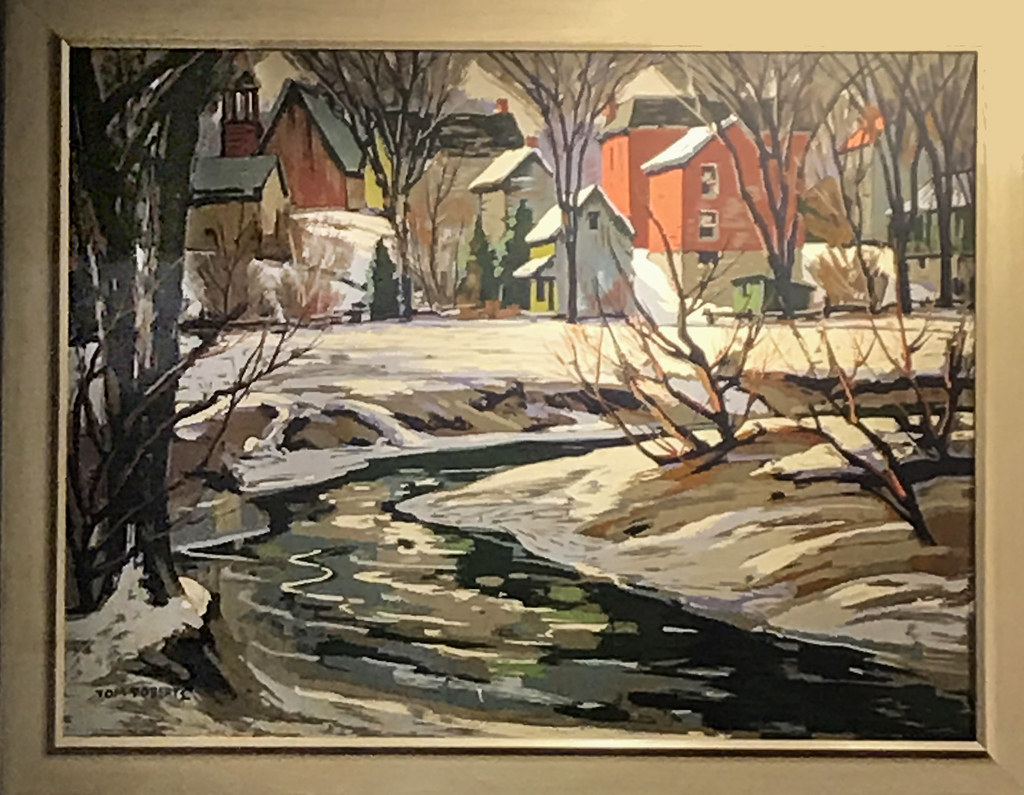Village in Winter Tom Roberts 1953 30 x 40 (in) Serigraph … Flickr