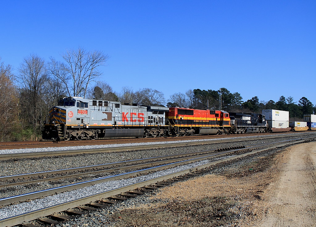 KCS 4609 (AC4400) Pearl, Mississippi Westbound Intermodal … Flickr