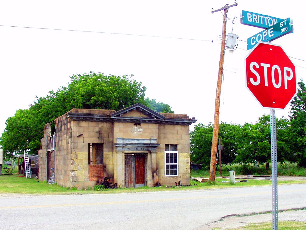 Bank at Britton Britton, TX (now annexed by Mansfield) Whatknot