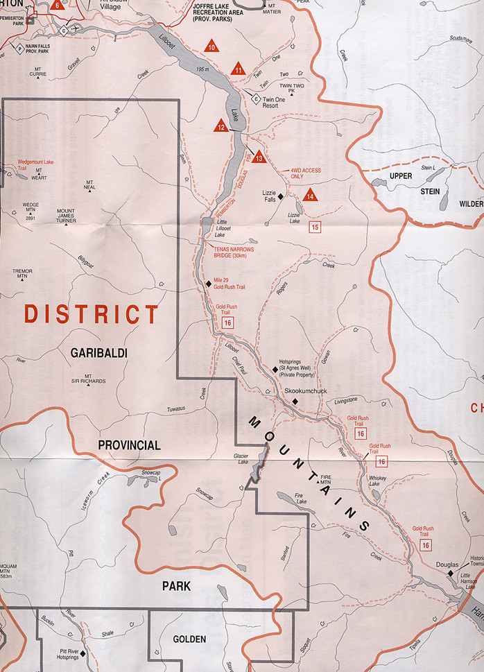 map of Lillooet Lake area forest service map borrowed fr… Flickr