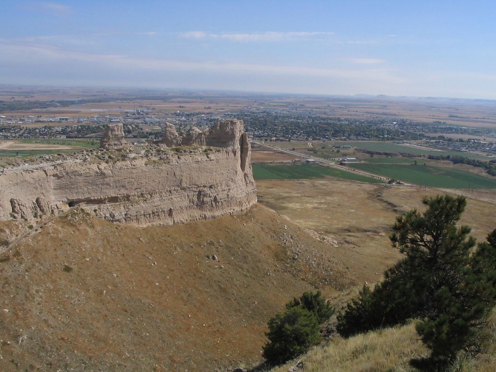Looking Northeast to Scottsbluff, Nebraska, Scotts Bluff N… Flickr