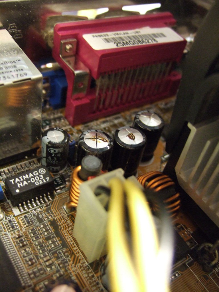 When capacitors go bad These are bad capacitors. They are … Flickr