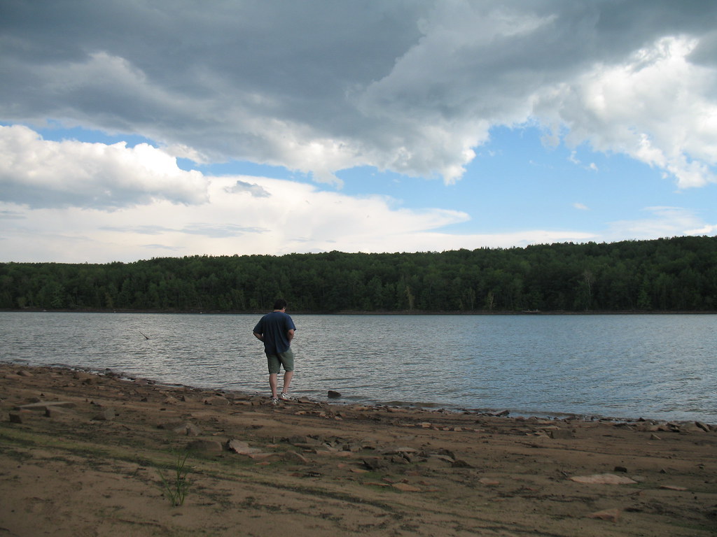Jeff along the Big Eau Pleine Look at how the water level … Flickr