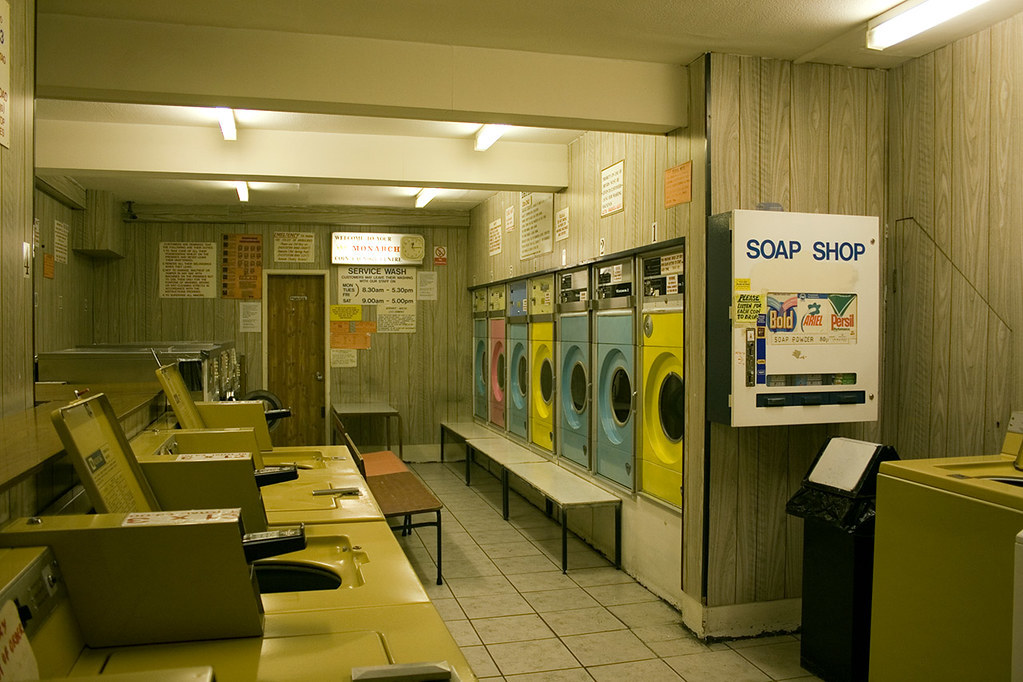 laundrette A laundrette just a corner from where I live. T… Flickr