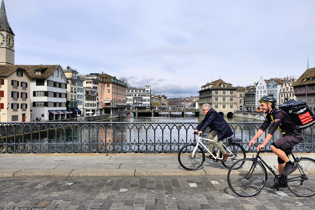 Zurich bike commuter and delivery guy. Zurich bike commute… Flickr