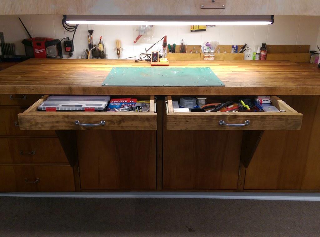 SHOPBUILT DRAWERS The relocated workbench. Set and Centered Flickr