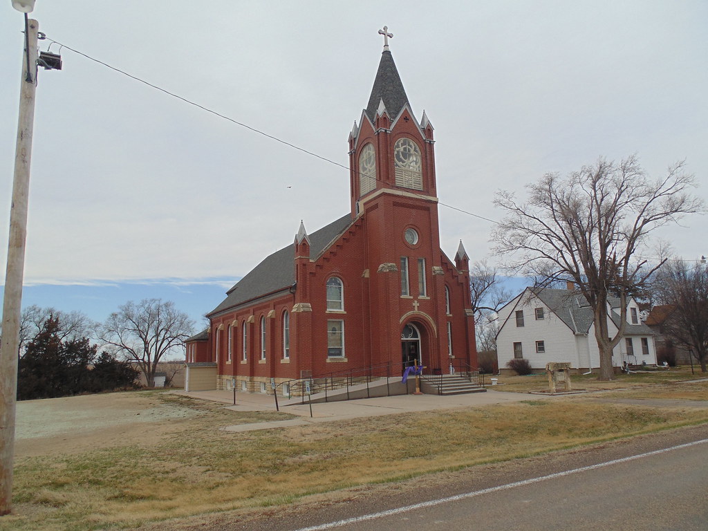 51. Their Catholic church on the south end of town, Esbon,… Flickr
