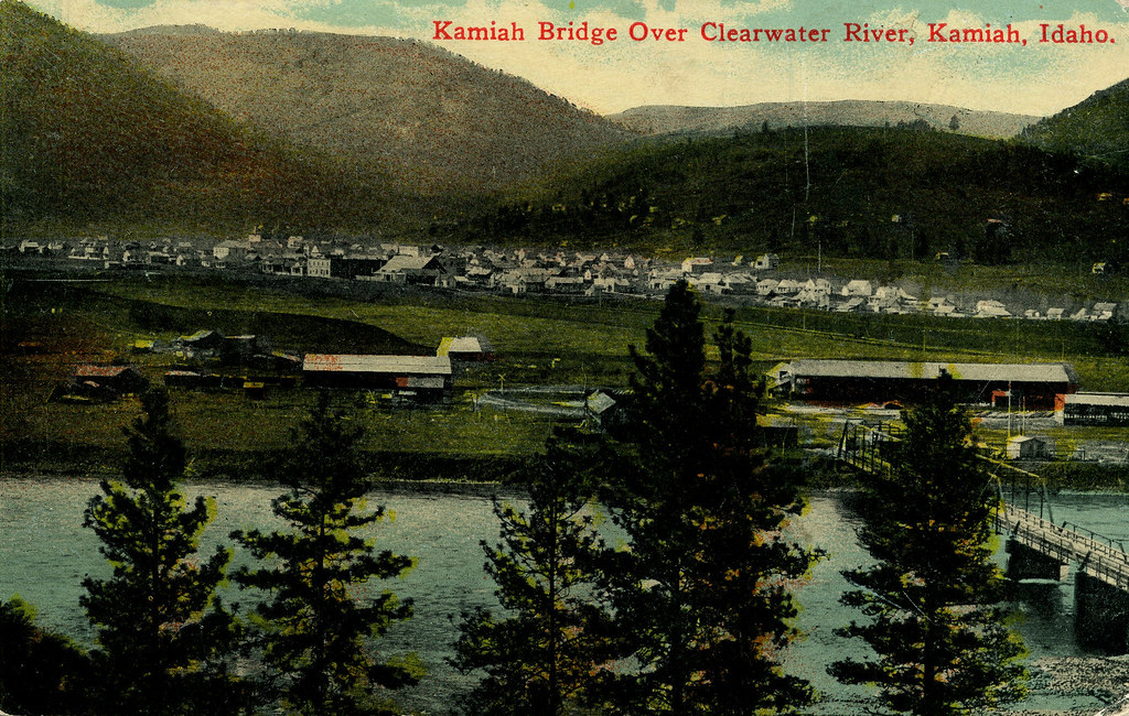 Kamiah Bridge Over Clearwater River, 1913 Kamiah, Idaho a photo on