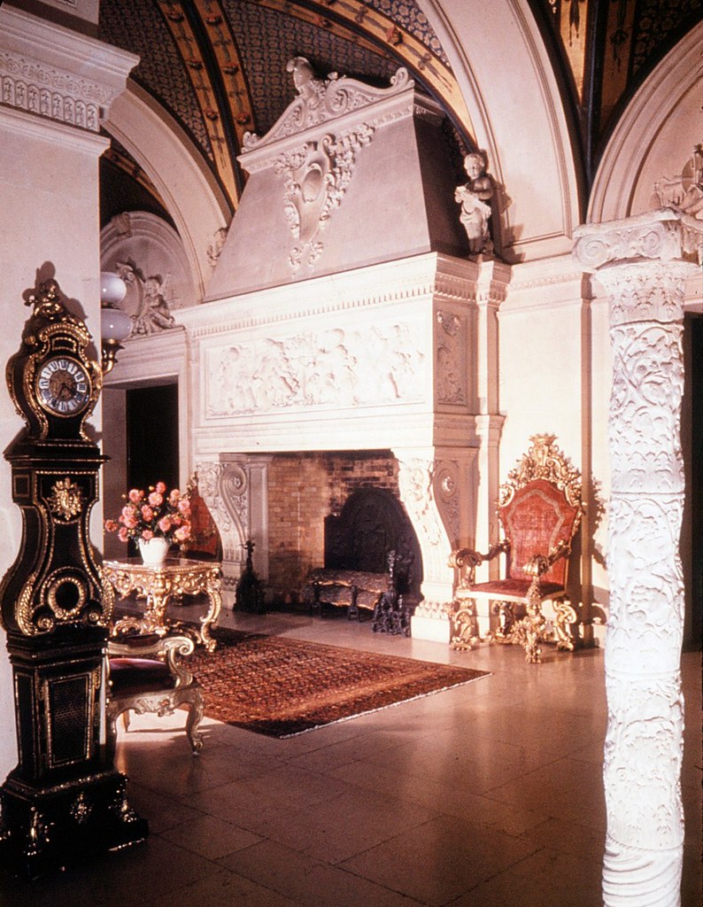 The Great Hall Fireplace, The Breakers Gift shop bought sl… Flickr