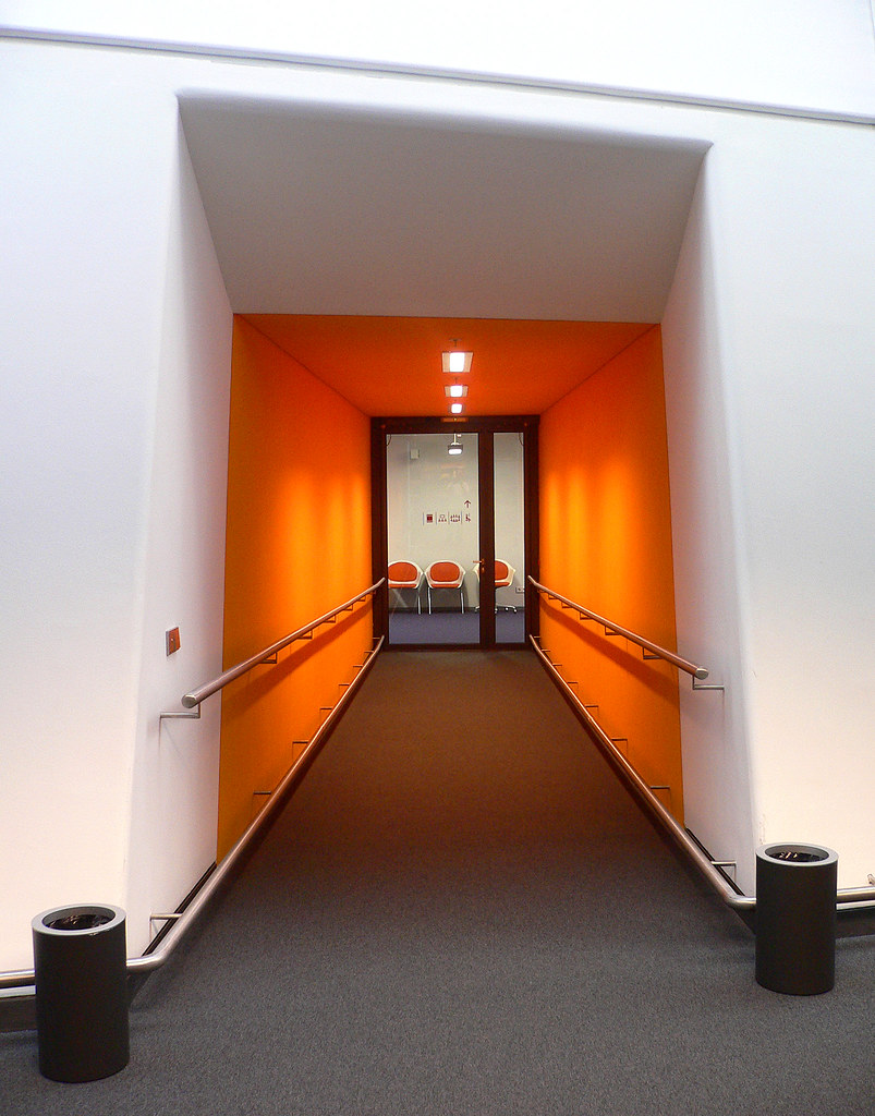 Orange Hallway Library for the Faculty of Philology at the… Flickr