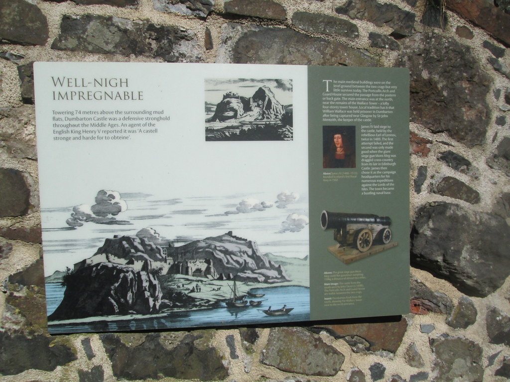 Dumbarton Castle Dumbarton Castle information board piningforthewest Flickr