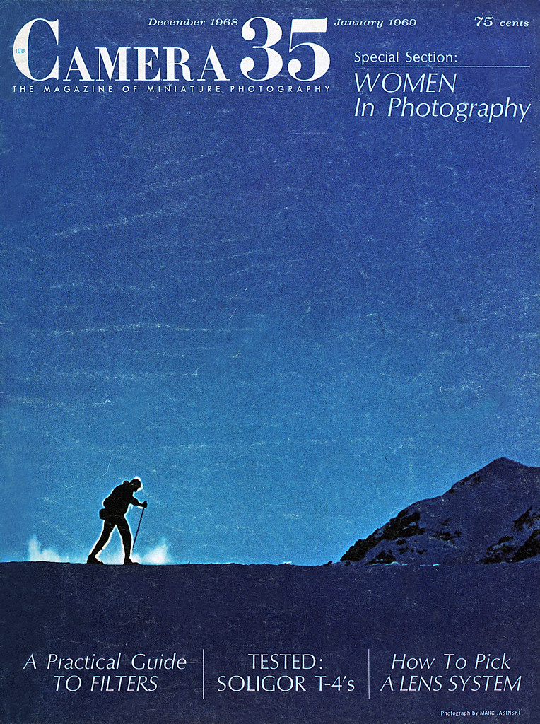 Dec. 1968 Jan. 1969, “Camera 35” magazine. Front cover Jerry Vacl