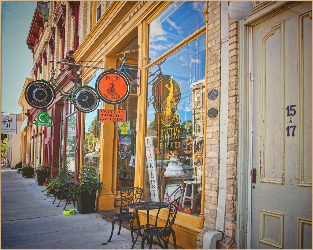 Storefronts in downtown Millbrook, Ontario Millbrook was s… Flickr
