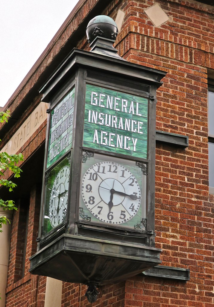General Insurance Agency, Bessemer, MI Clock sign for the … Flickr