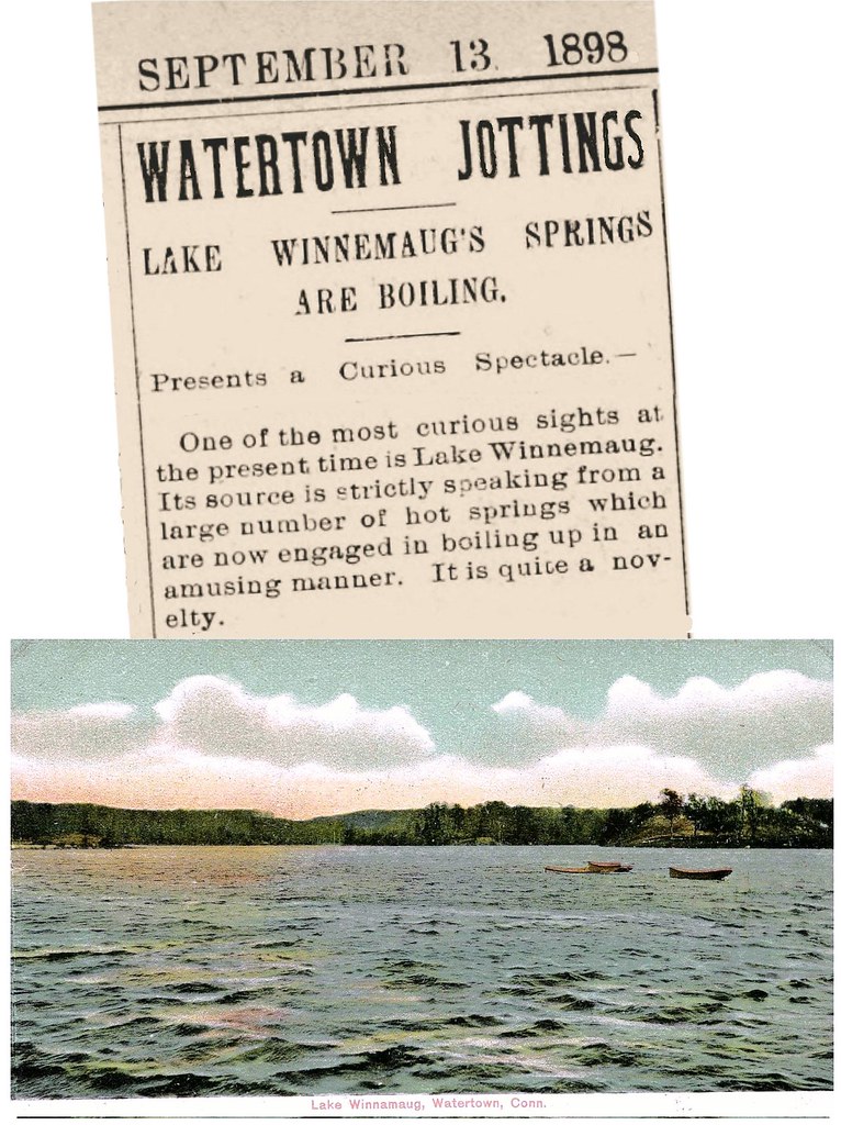 Lake Winnemaug, Watertown, CT. In late summer of 1898, Lak… Flickr