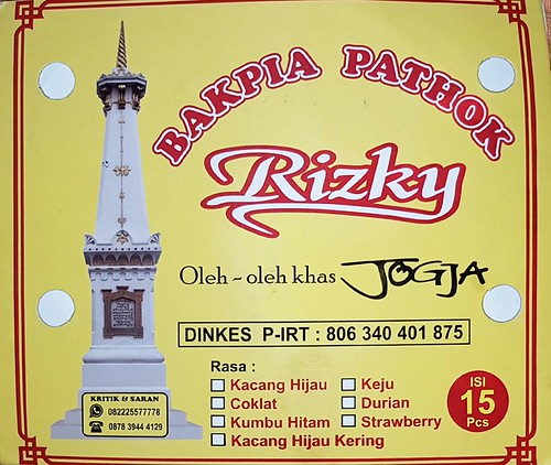 Rizky Bakpia Pathok, Indonesia Food Package Tag from Tata Flickr