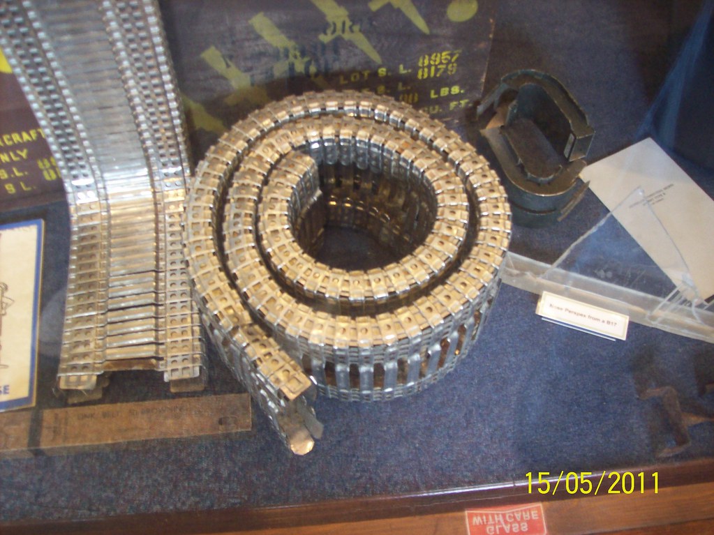 'Browning M2 .50cal Machine Gun Link Belt' 100th Bomb Grou… Flickr