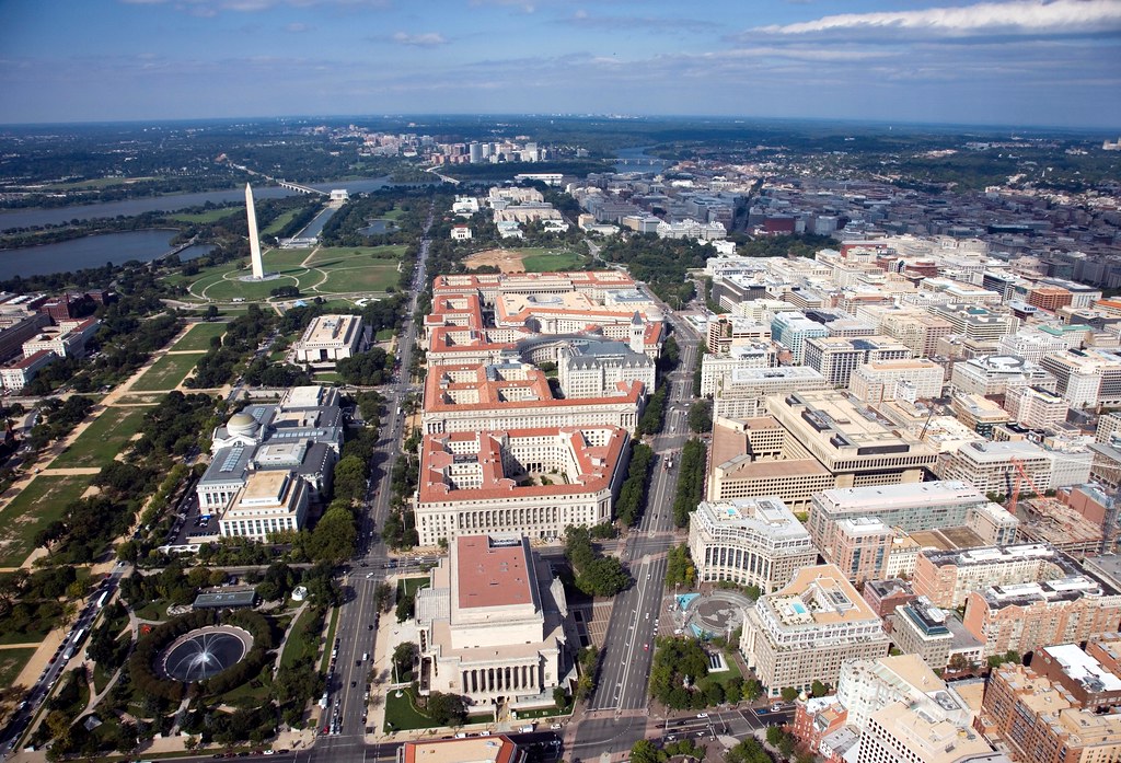 Aerial view of Pennsylvania Avenue Federal Triangle Flickr