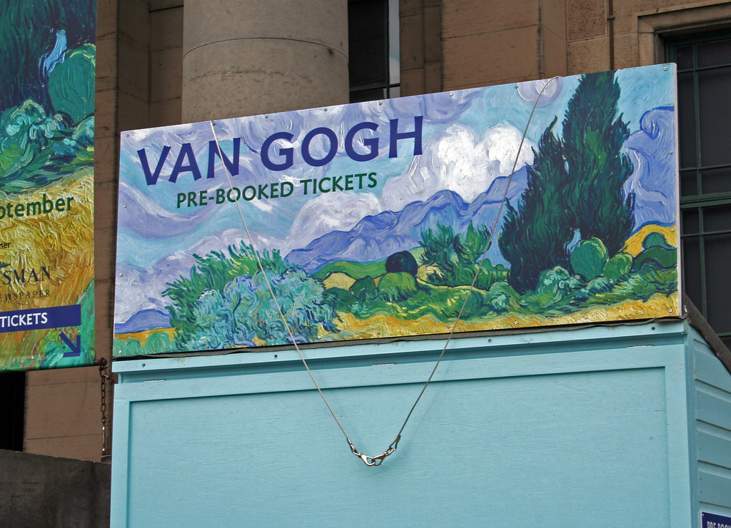 Vincent Van Gogh exibition ticket booth outside Edinburgh'… Flickr