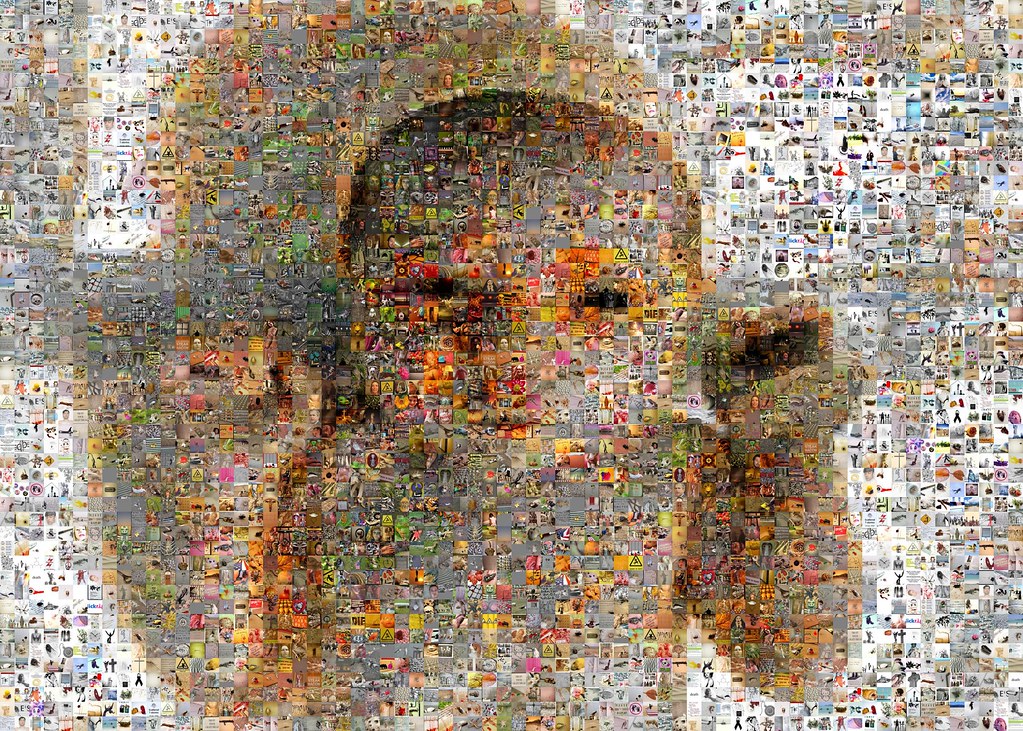Baby mosaic 1 A mosaic consisting of pictures taken from F… Flickr