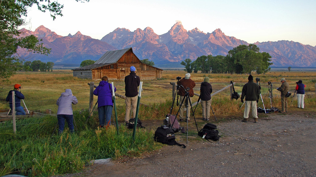 The Most Photographed Barn in America This was the scene w… Flickr
