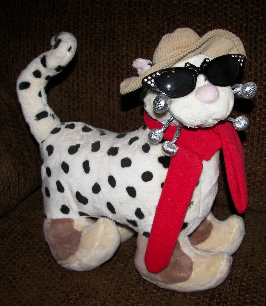 Cool Cat with Shades A cat stuffie handmade by Vi Haney fr… Flickr