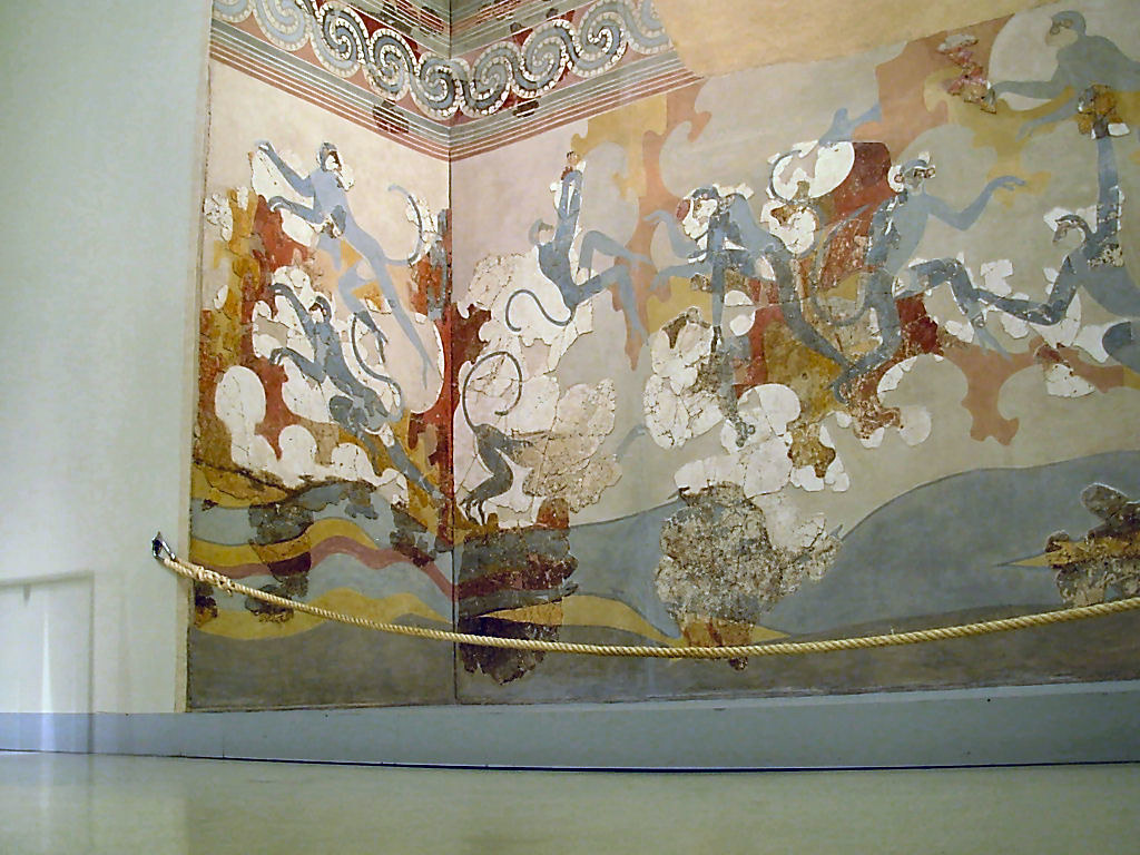 Greek Wall Painting Santorini Museum Yanni Flickr
