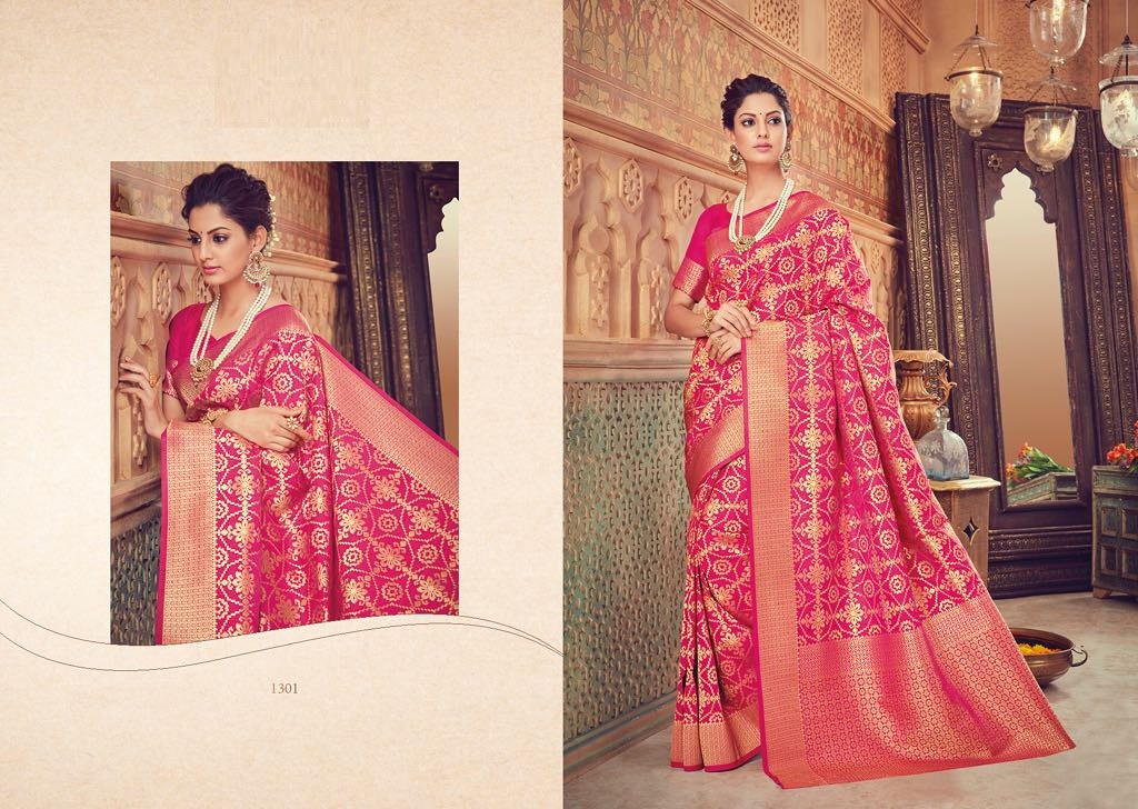 Price Rs.1120/ Manasvi Designer Silk Saree Collection Set To Set Only