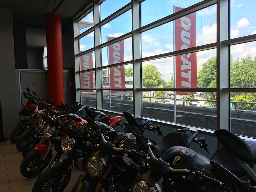 Ducati Dealer in Milan Italy This site called Piazza Porte… Flickr