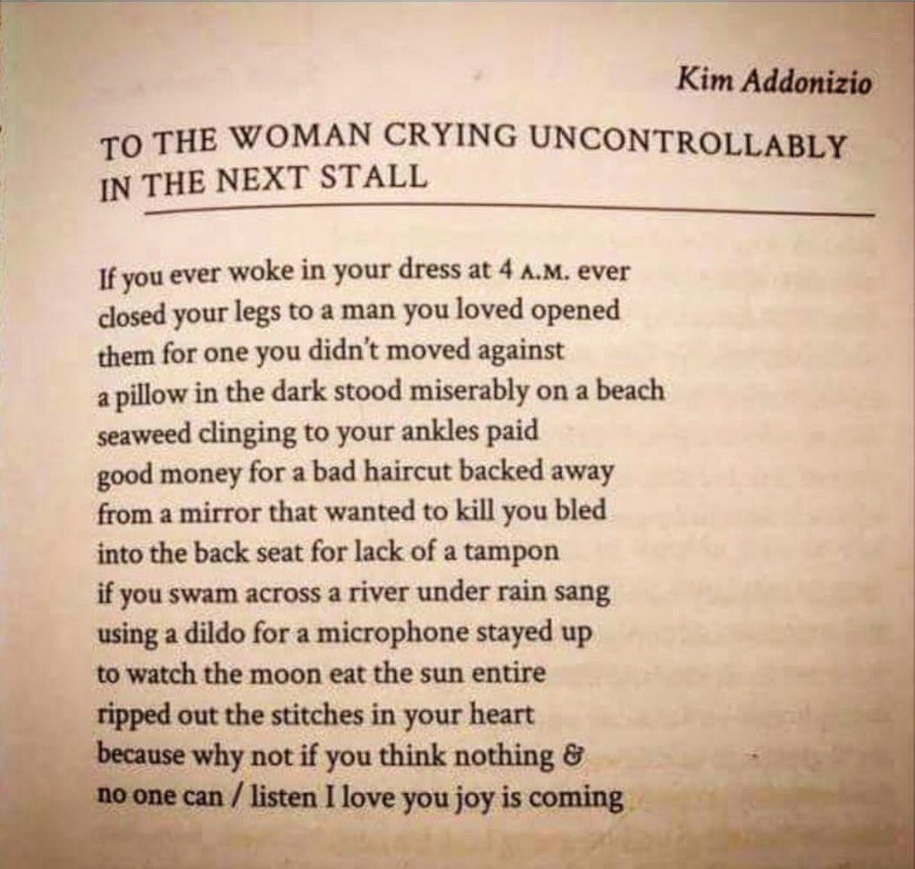 To The Girl Crying In The Bathroom Stall Poem Bathroom Poster