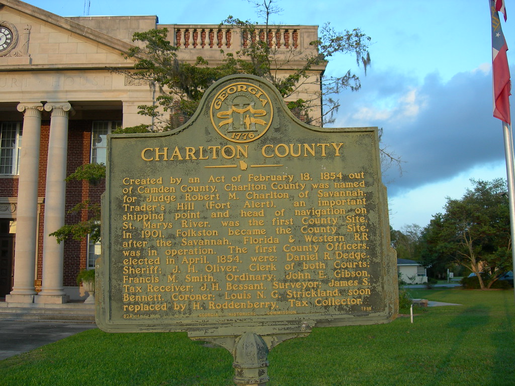 Charlton County Historic Marker Folkston, Jimmy Emerson