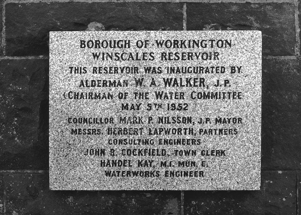 Winscales Reservoir, Workington Inaugural plaque commemora… Flickr