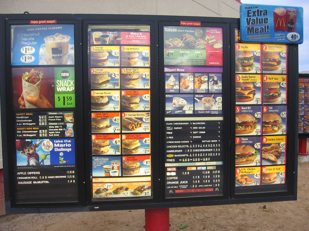 The New McDonald's Drive Thru Sign iirraa Flickr