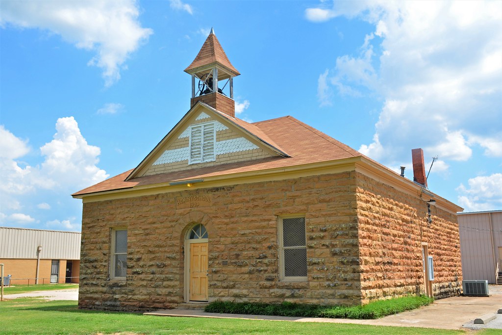 Oklahoma, Hominy, Hominy School © Earl C. Leatherberry, Do… Flickr