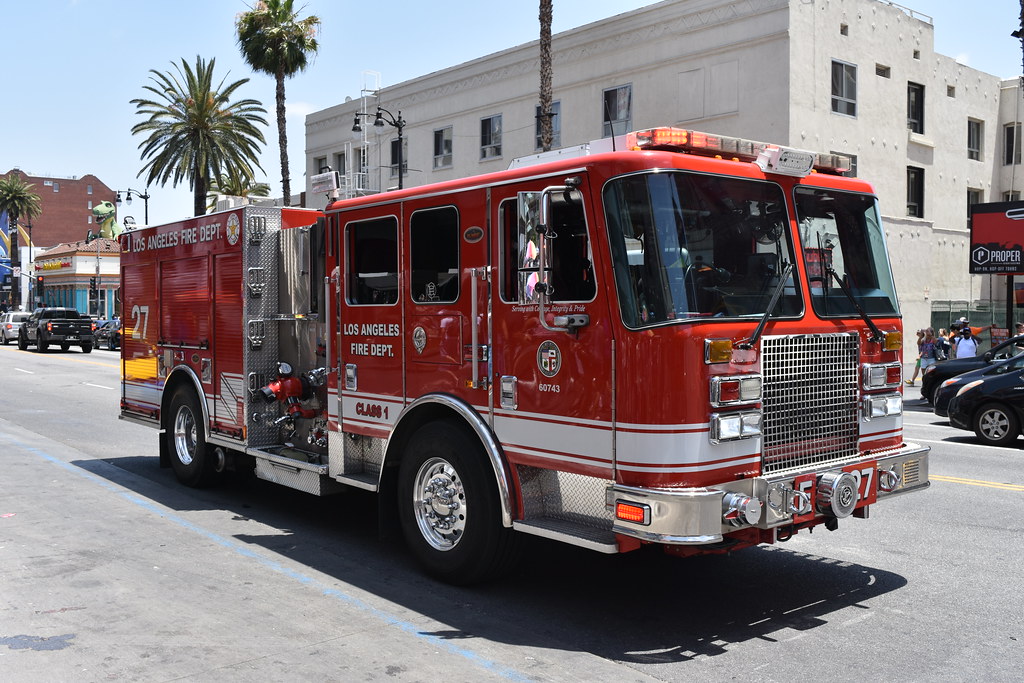 Los Angeles Fire Department Engine 27 Hollywood Boulevard … Flickr