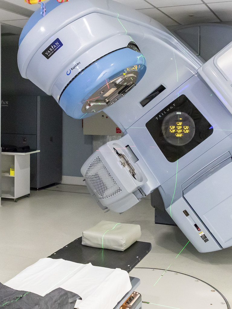 Radiation machine The positioning of the patient is done b… Flickr