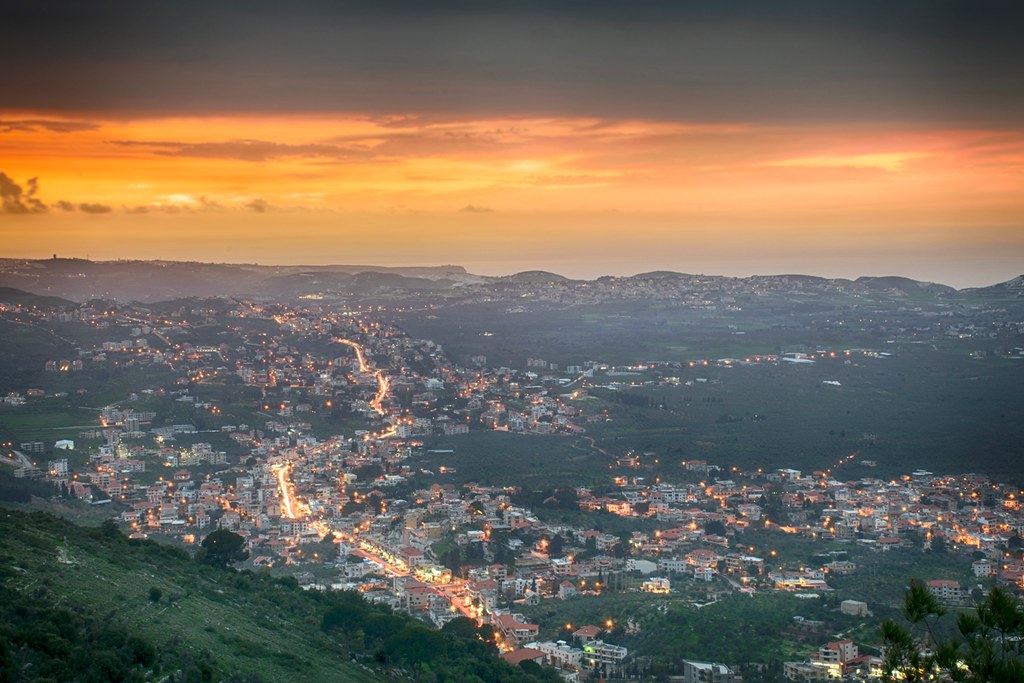Sunset Over Koura Lebanon The area of Koura in the North… Flickr