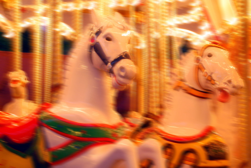 Fantasyland Carousel Disneyland's Carousel in Action David Dowd