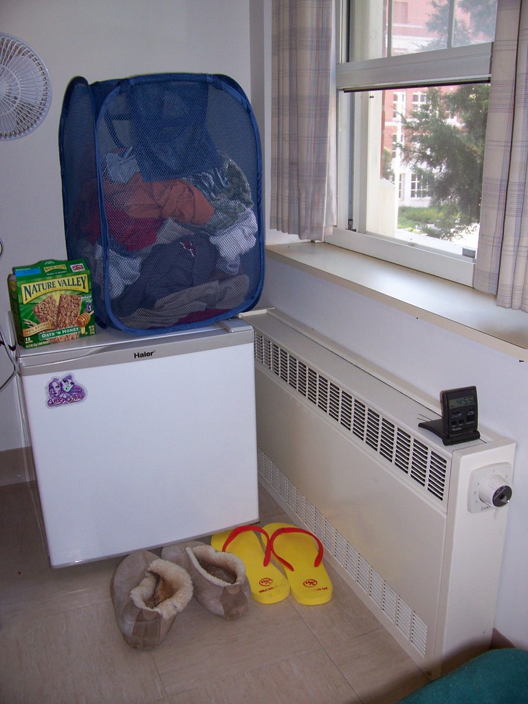 Hamper, Fridge, and Radiator Well... that's either a radia… Flickr
