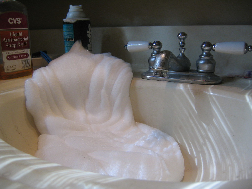 shaving cream leak I returned home after a long night to f… Flickr