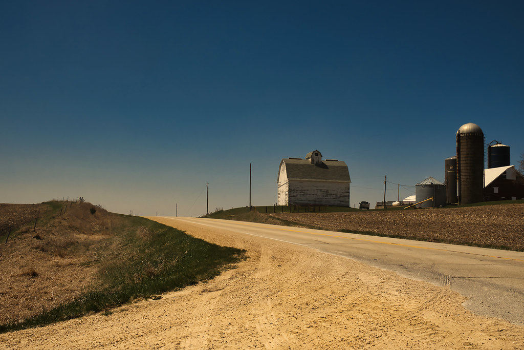 Off Gravel At the crossroads west of Welton, Iowa. Marion Brite Flickr