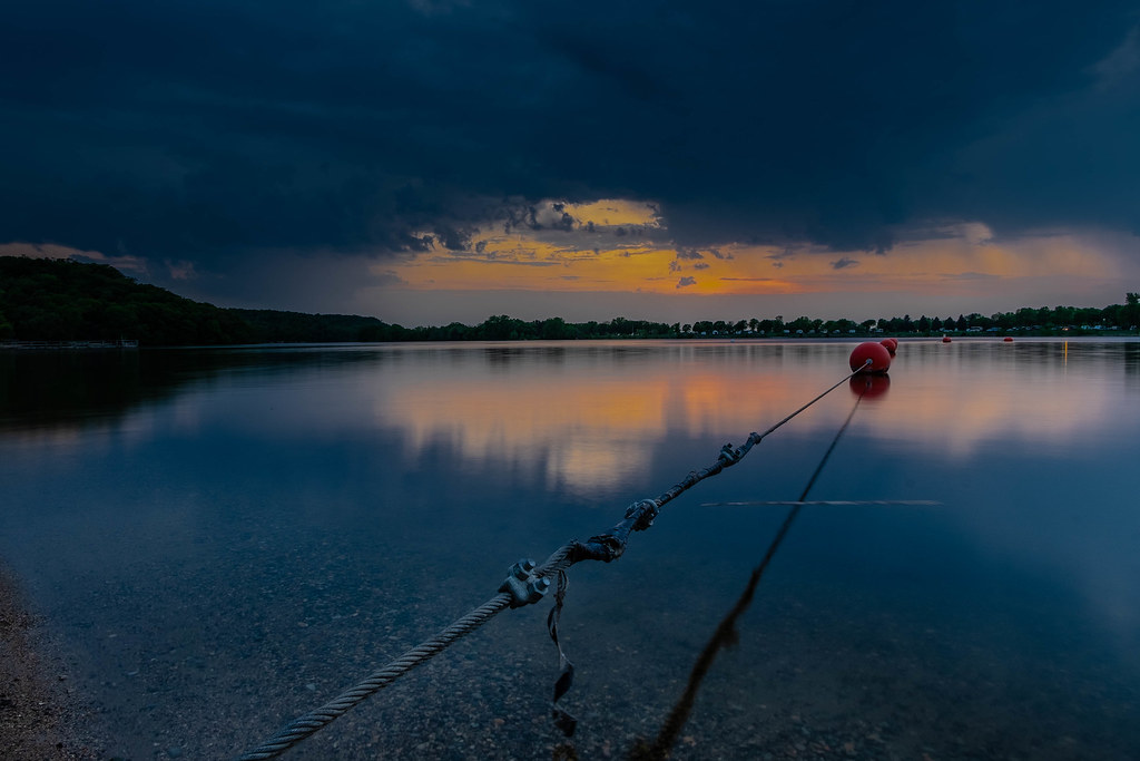 Looking over Lake Byllesby towards the campground. Flickr