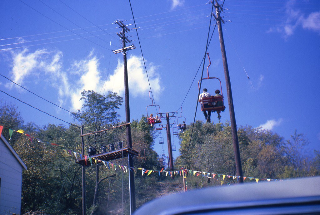 Skylift 1 Clarksville, MO 1963 Mom & my brother Mike rid… Flickr