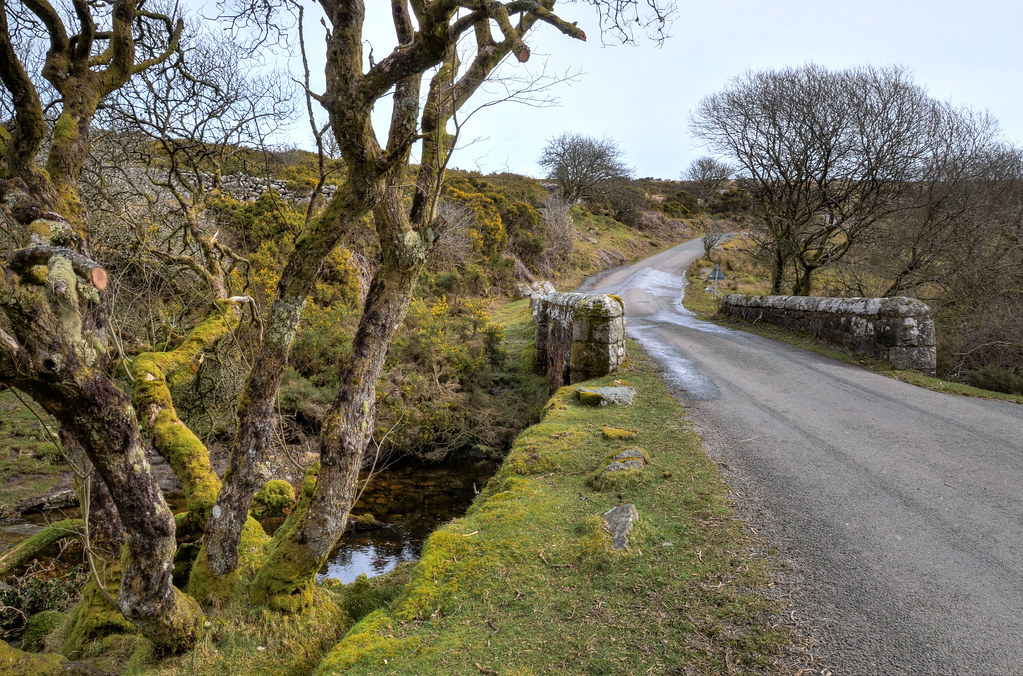 Dartmoor country lane near Hexworthy This country road on … Flickr