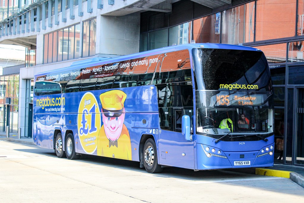 Megabus YY65VXR Seen in Shudehill Interchange, Manchester … Flickr