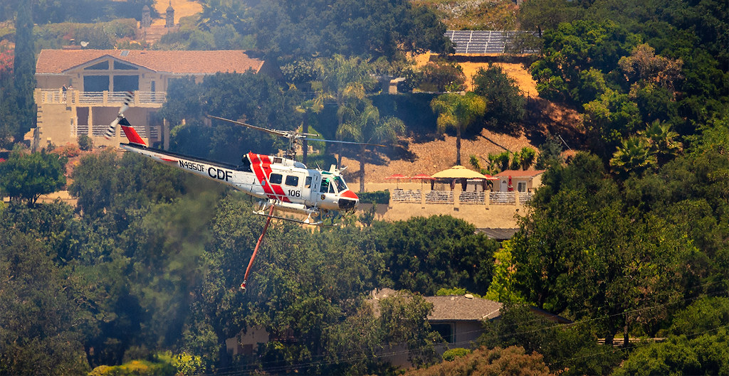 Cal Fire UH 1H Super Huey Almaden Valley Hills Fire San … Flickr