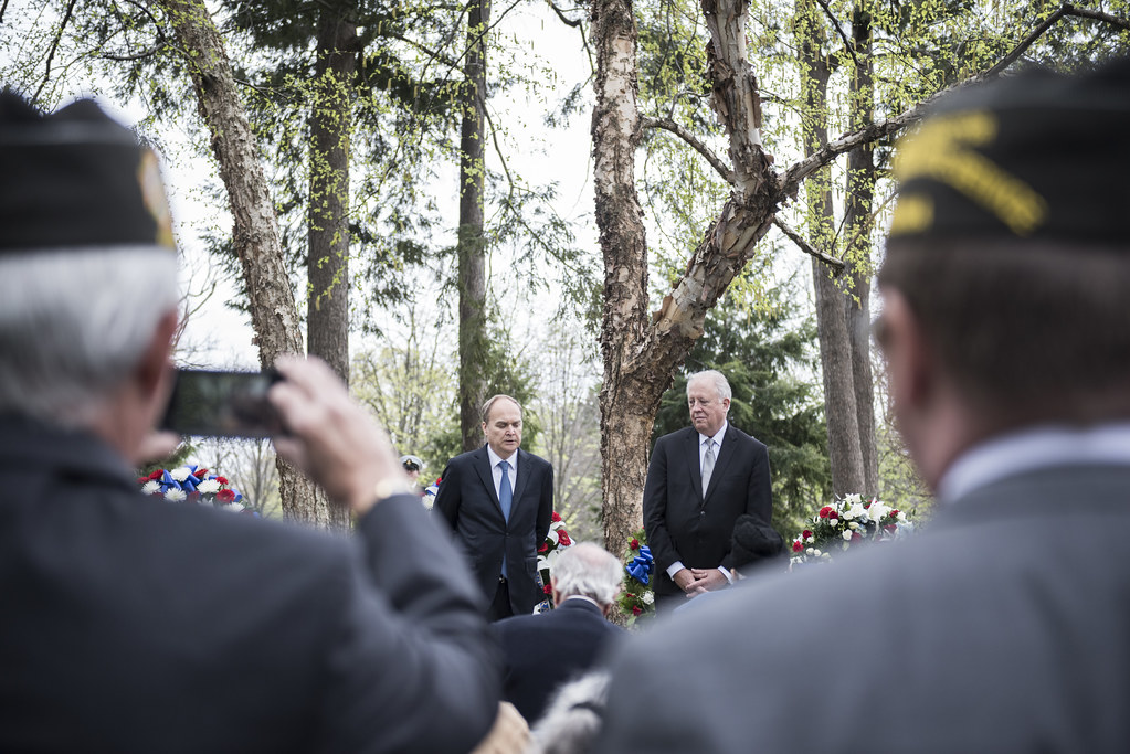 WreathLaying Ceremony at the Spirit of the Elbe Marker Flickr