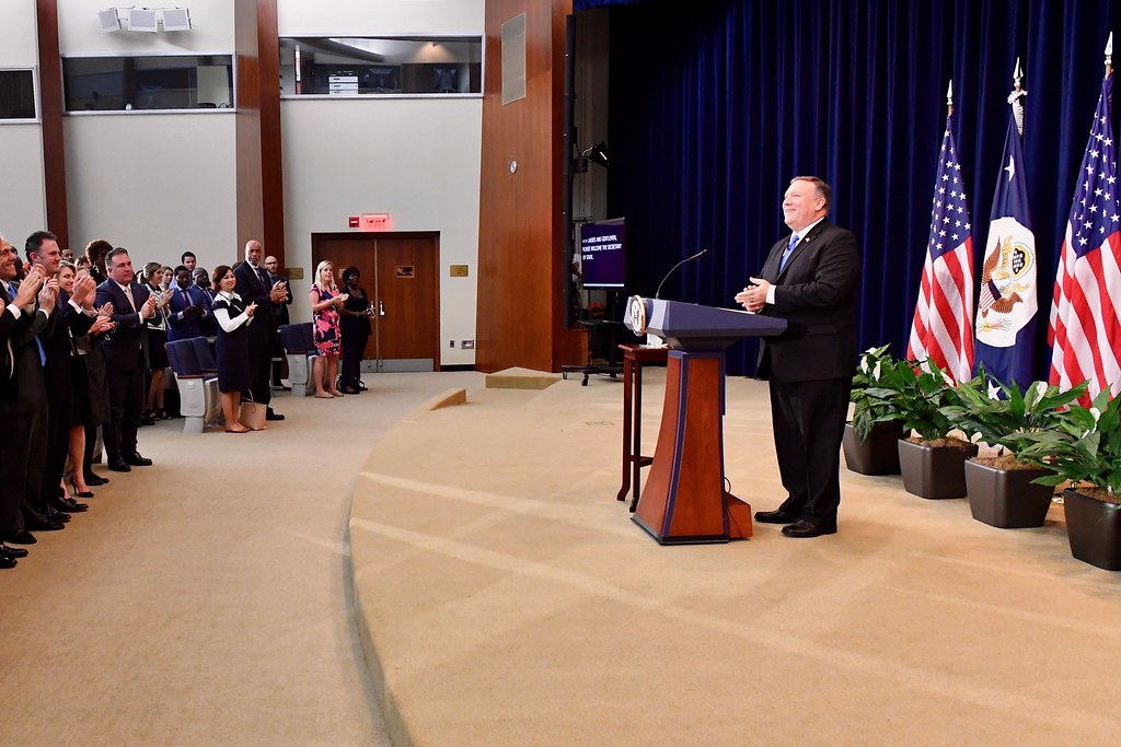 Secretary Pompeo Hosts Town Hall for Department Employees Flickr